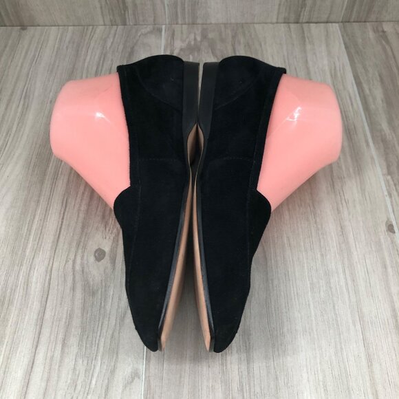 Enzo Angiolini Loafers Womens 8M Black Suede Slip On Shoes - Picture 7 of 11